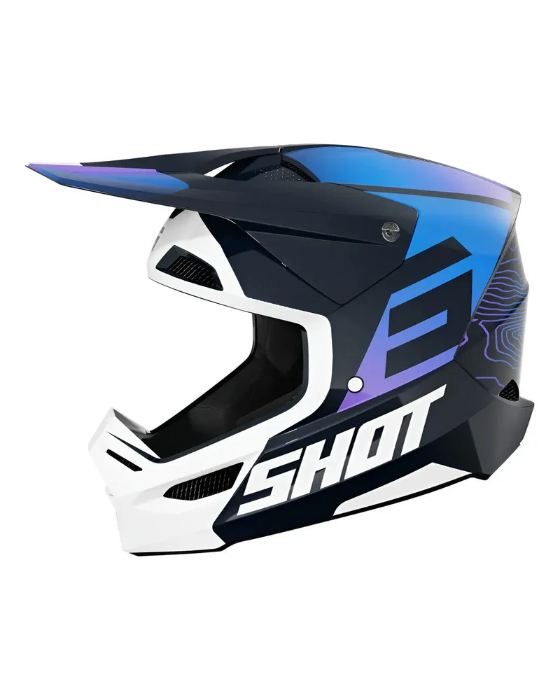 SHOT APEX CASCO DI MOTO BLU GLOSSY