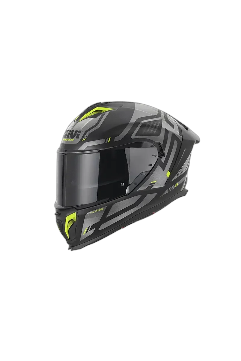 GIVI H503 QUASAR INTEGRALE CASCHI DI MOTO NERO TITANIO GIALLO
