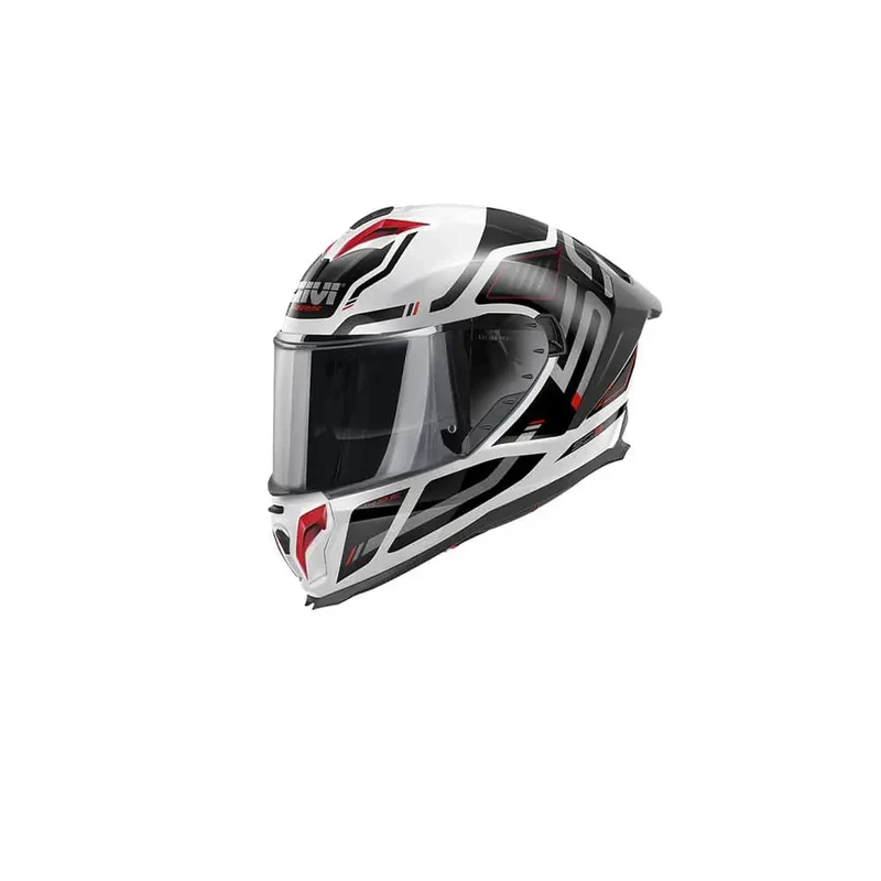 GIVI H503 QUASAR INTEGRALE CASCHI DI MOTO BIANCO NERO ROSSO