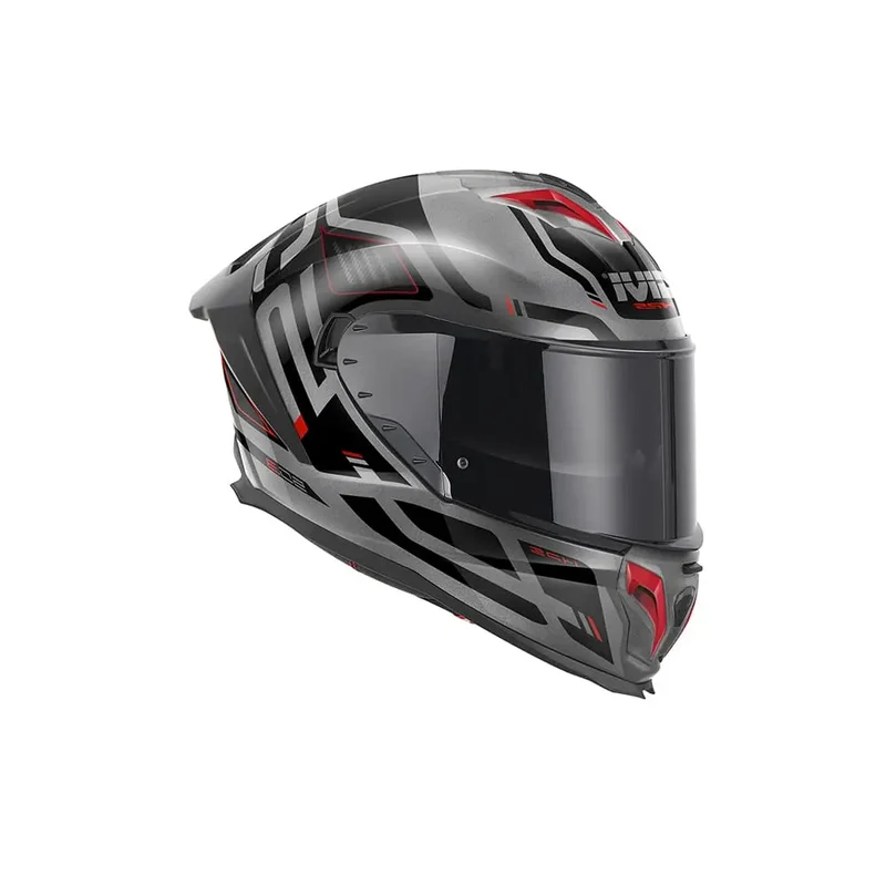 GIVI H503 QUASAR INTEGRALE CASCHI DI MOTO TITANIO ROSSO NERO