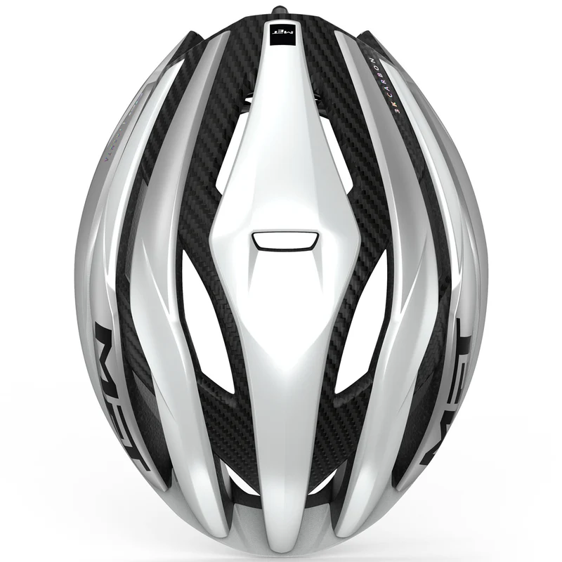 Casco Met Trenta 3K Carbon Mips - Bianco