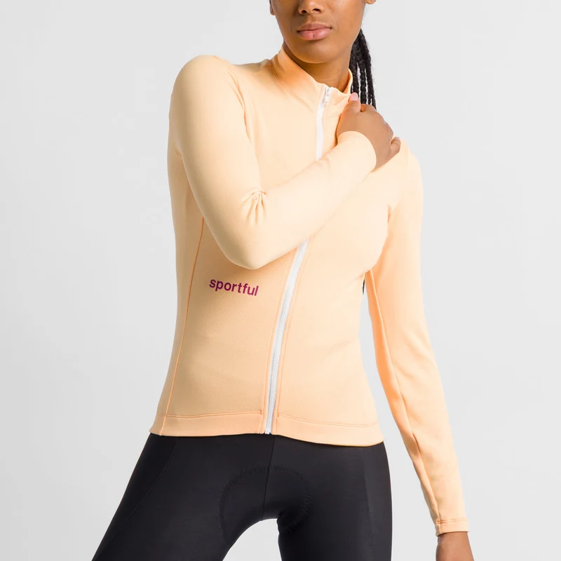 Maglia donna maniche lunghe Sportful Classic Thermal - Beige