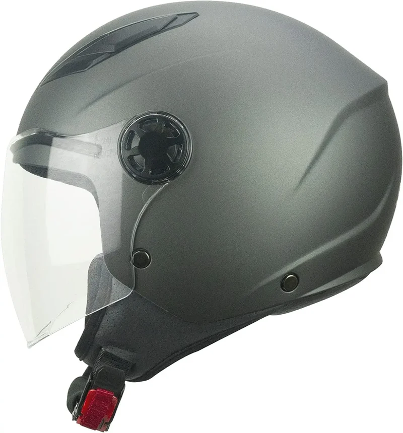 SKA-P 2MH FUN MONO JR Moto Jet Bambini Caschi Antracite Satinato
