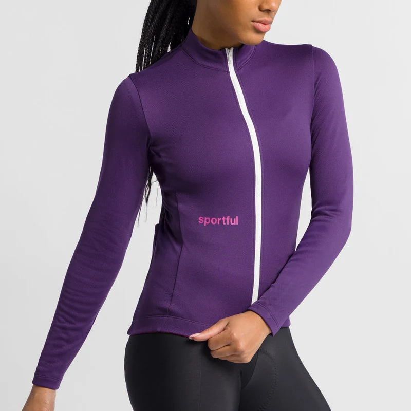 Maglia donna maniche lunghe Sportful Classic Thermal - Viola