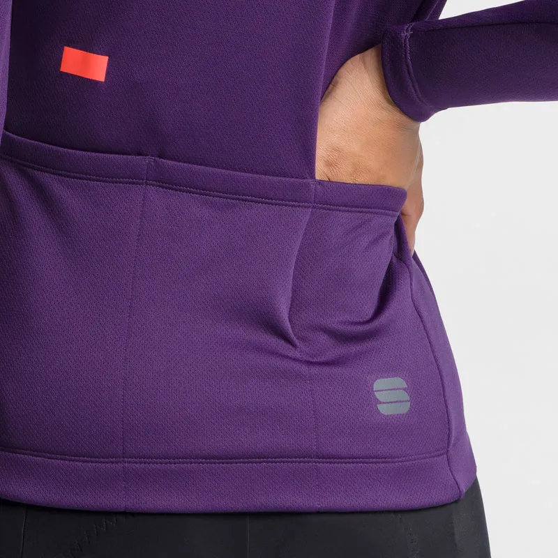 Maglia donna maniche lunghe Sportful Classic Thermal - Viola