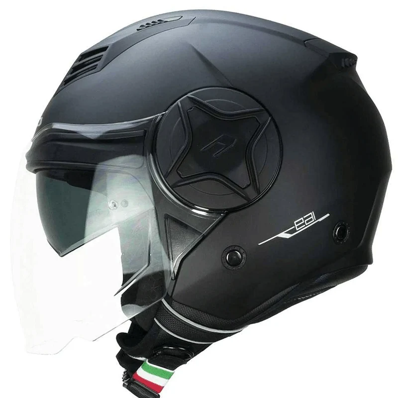CGM 169A ILLI MONO JET CASCHI DI MOTO NERO OPACO