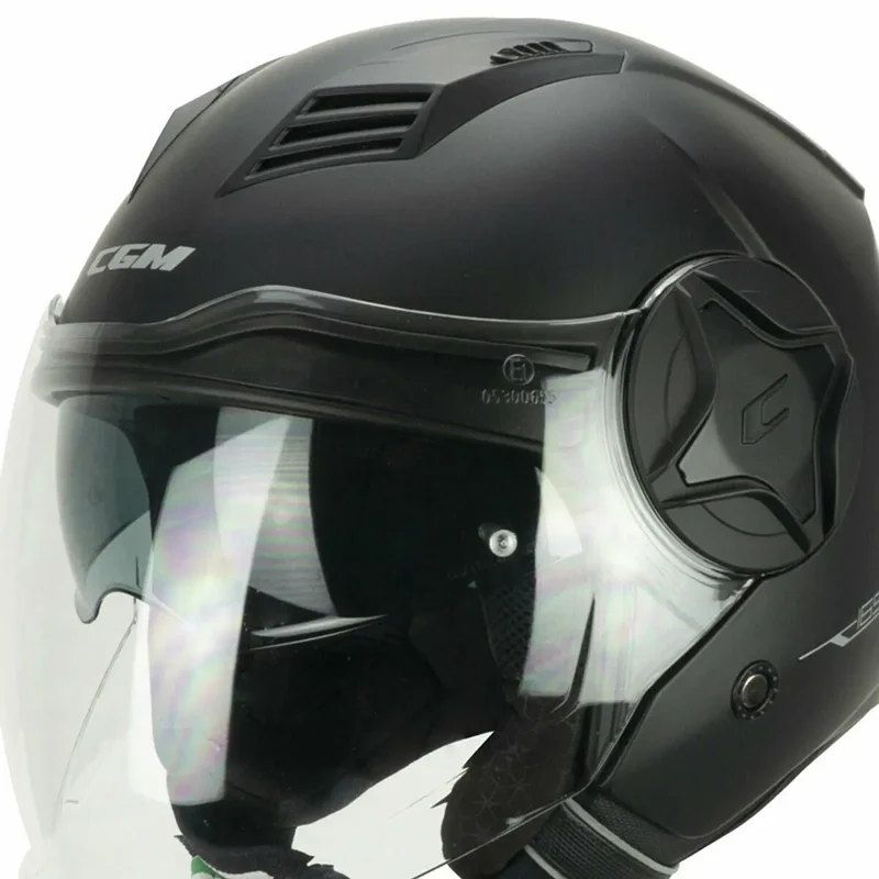 CGM 169A ILLI MONO JET CASCHI DI MOTO NERO OPACO