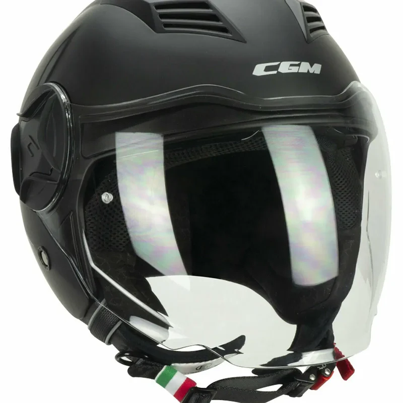 CGM 169A ILLI MONO JET CASCHI DI MOTO NERO OPACO