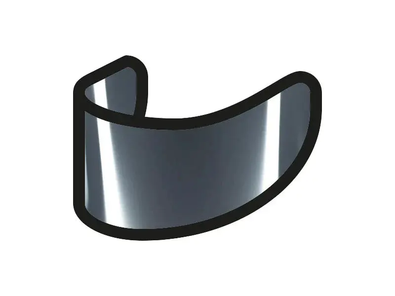 MT MT-V-28B VISIERIA ARGENTOSPECCHIATA MAX VISION PINLOCK INSERT READY