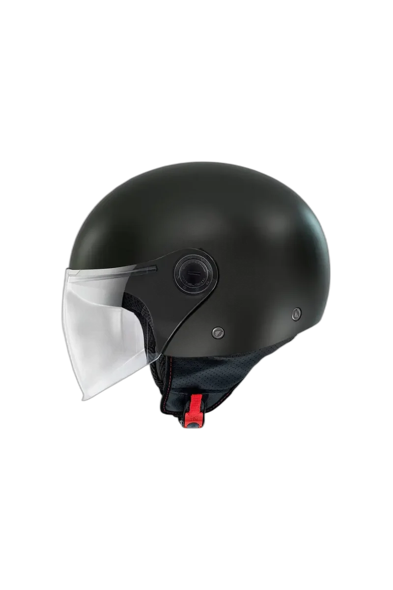 MT STREET S SOLID A1 CASCHI DI MOTO NERO LUCIDA