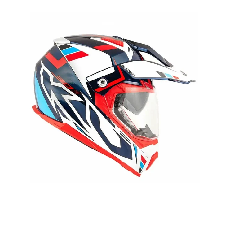 KAPPA KV30 EVO INTEGRALI AVVENTURA CASCHI DI MOTO BIANCO BLU ROSSO