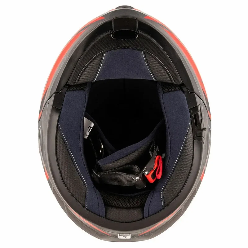 KAPPA KV32 TRONG FLIP UP MODULARE CASCHI DI MOTO TITANIO ROSSO