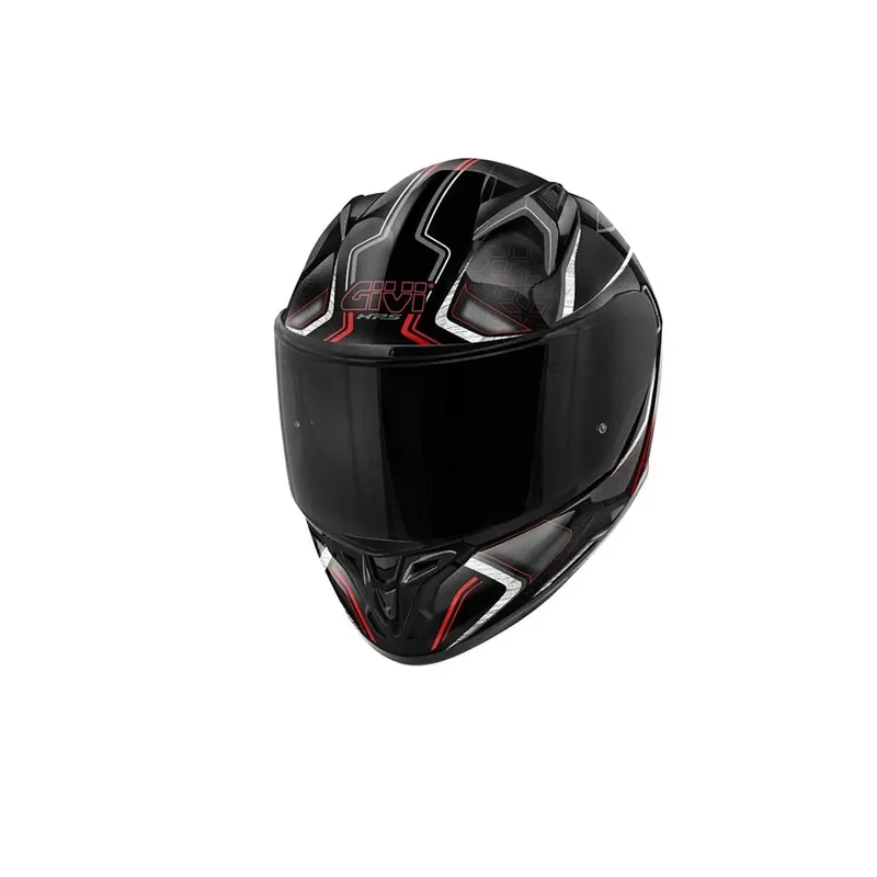 CIVI 508 MYSTIC INTEGRALE CASCHI DI MOTO NERO ROSSO TITANIO