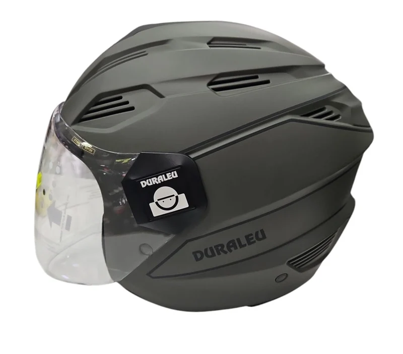 CASCO JET DURALEU TRENDY VERDE OPACO MILITARE