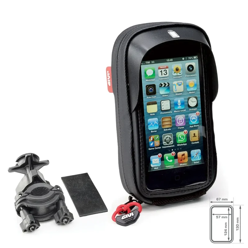 GIVI S955B SUPPORTO SMARTPHONE MANUBRIO COMPATIBILE IPHONE 4/5