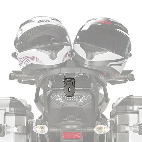 GIVI LUCCHETTO CASCHI DI MOTO CON CAVO RETRATTILE + LUCCHETTO A COMBINAZIONE (R1509)