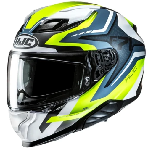 CASCO INTEGRALE HJC F71 FES MC3HSF GIALLO BIANCO BLU OPACO
