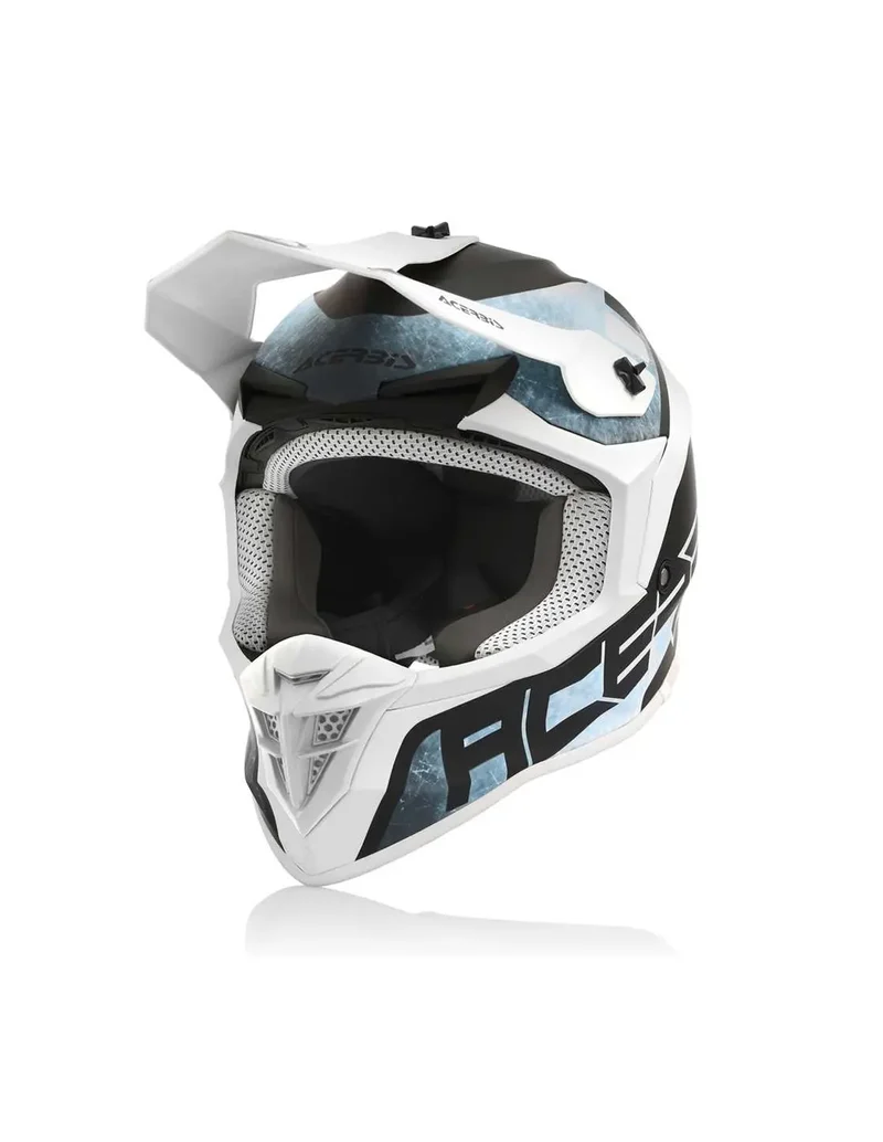 ACERBIS LINEAR MOTO CASCHI DI MOTO BIANCO BLU