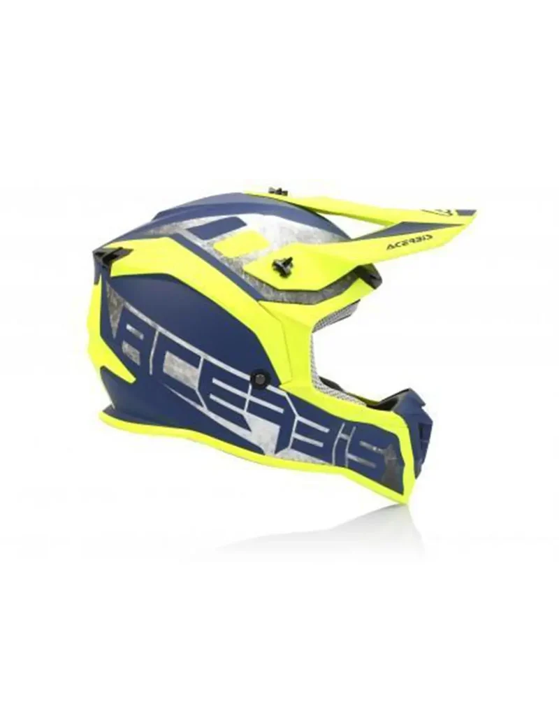 ACERBIS LINEAR MOTO MOTOCROSS CASCHI DI MOTO GIALLO BLU