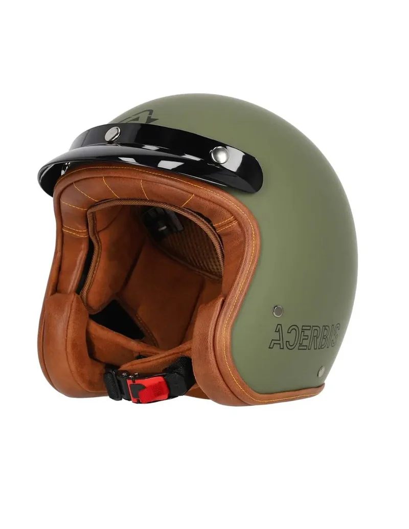 ACERBIS SKODELA 22.06 MOTO JET CASCHI DI MOTO VERDE MILITAR