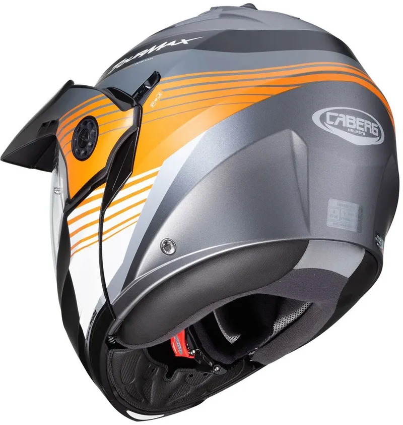 CABERG TOURMAX TITAN MODULARE CASCHI DI MOTO OPACA ARANCIO METALLO BIANCO