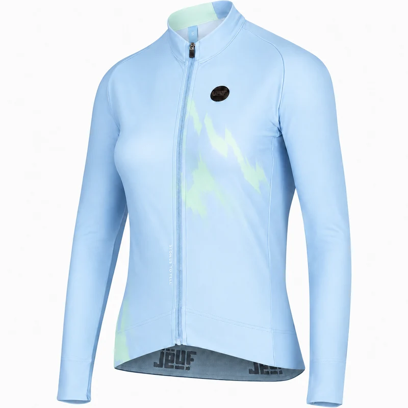 Maglia maniche lunghe donna Jëuf Pro Thermal Thunder - Azzurro