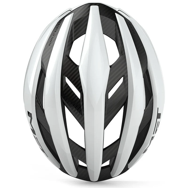 Casco Met Trenta 3K Carbon Mips - Bianco lucido