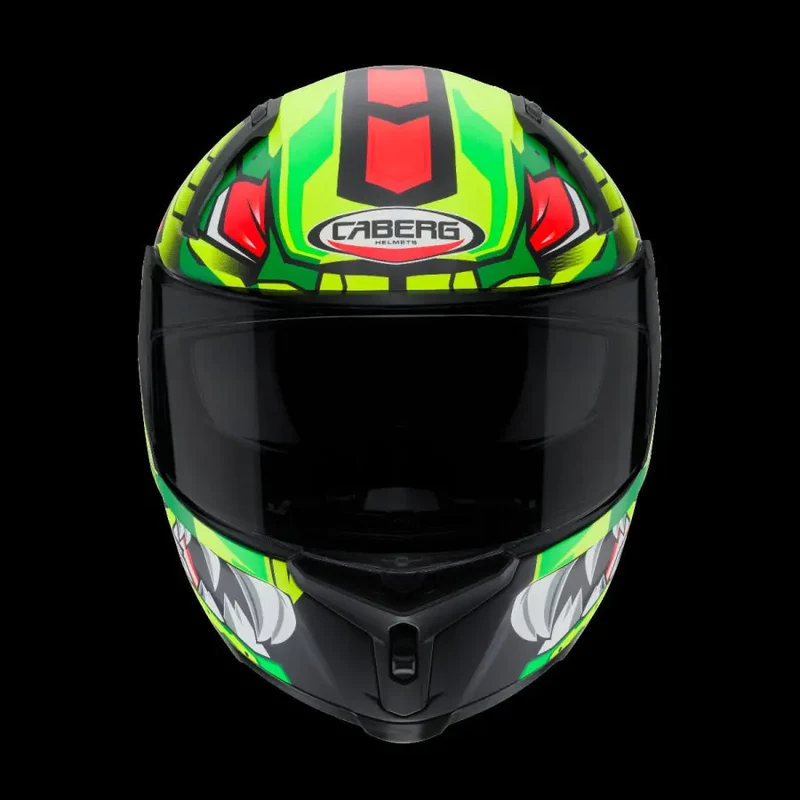 CABERG AVALON GIGA INTEGRALI CASCHI DI MOTO NERO GIALLO ROSSO FLUO