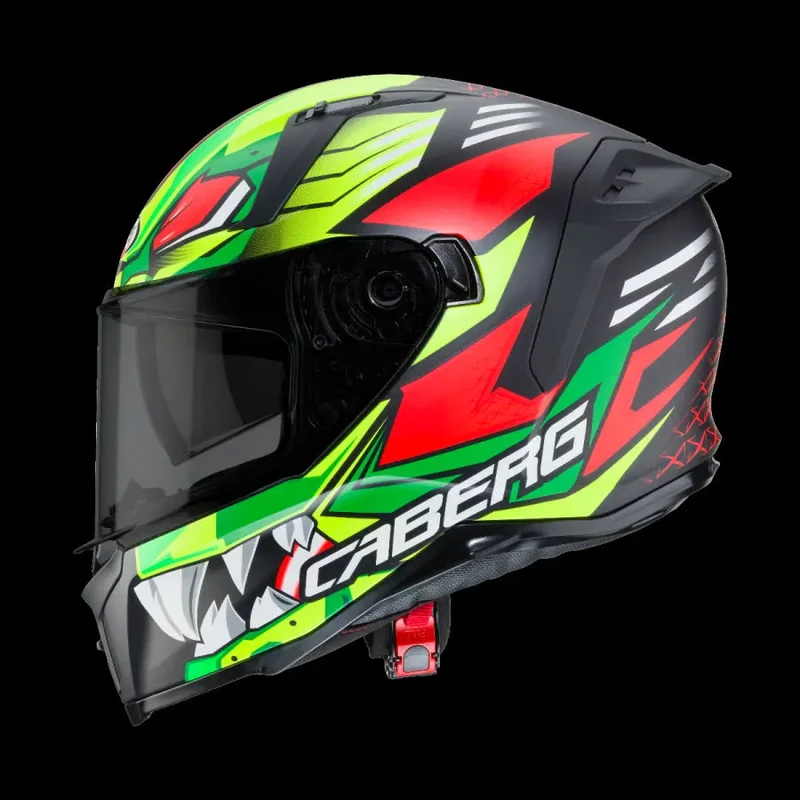 CABERG AVALON GIGA INTEGRALI CASCHI DI MOTO NERO GIALLO ROSSO FLUO