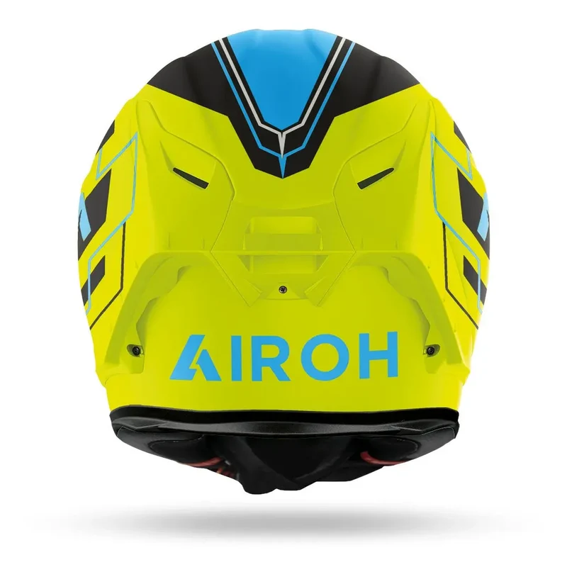 AIROH GP550 S SFIDA Moto Integrali Caschi Blu Giallo Opaco