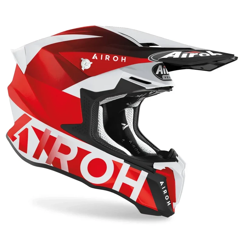 AIROH TWIST 2.0 LIFT Motocross Moto Fuoristrada caschi Rosso Opaco