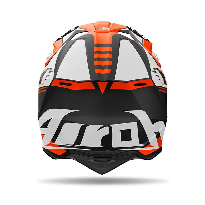AIROH WRAAAP FEEL Motocross Moto Enduro Caschi Arancio Opaco