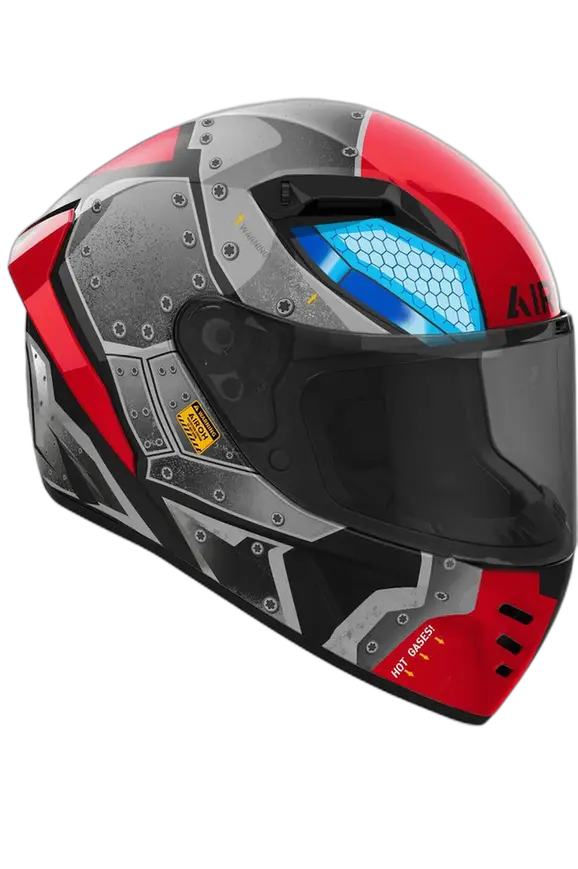 AIROH CONNOR BOT Moto Integrali Caschi Lucido