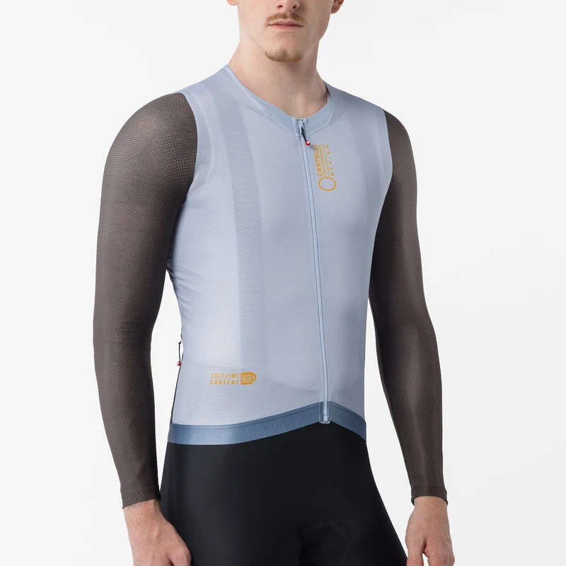Maglia maniche lunghe Castelli Corretto - Azzurro