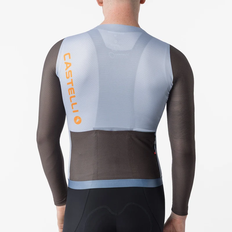 Maglia maniche lunghe Castelli Corretto - Azzurro