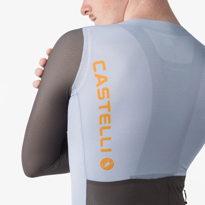 Maglia maniche lunghe Castelli Corretto - Azzurro