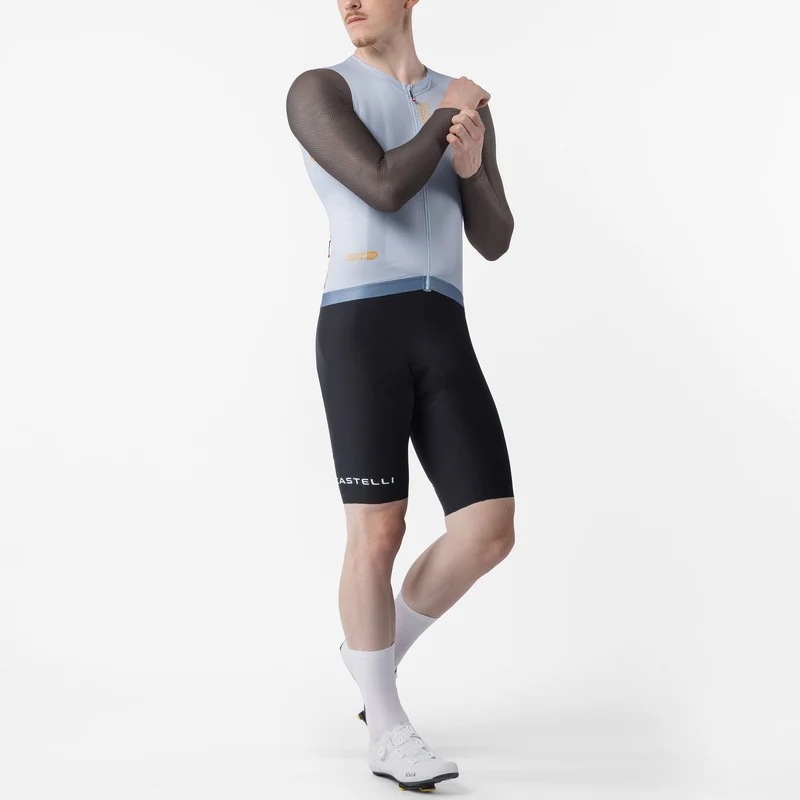 Maglia maniche lunghe Castelli Corretto - Azzurro
