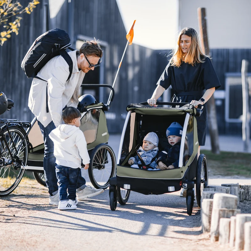 Rimorchio da bici Thule Courier - Verde