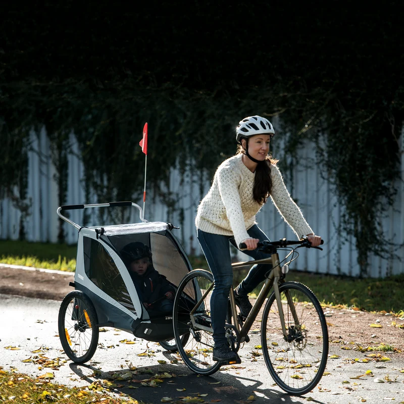 Rimorchio da bici Thule Coaster XT - Blu