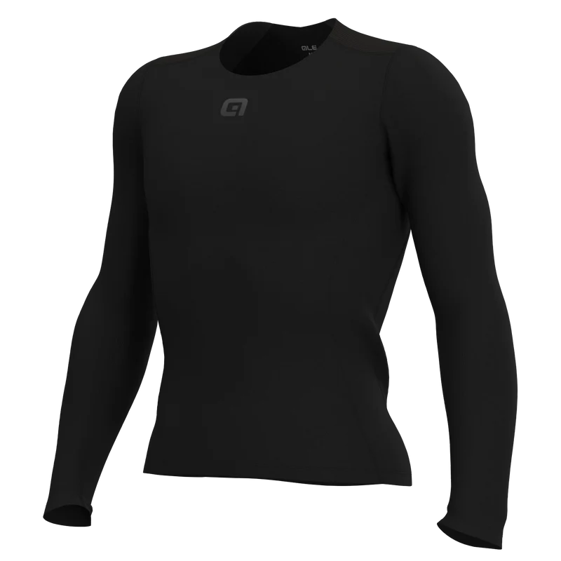Maglia intima maniche lunghe Ale Merino - Nero