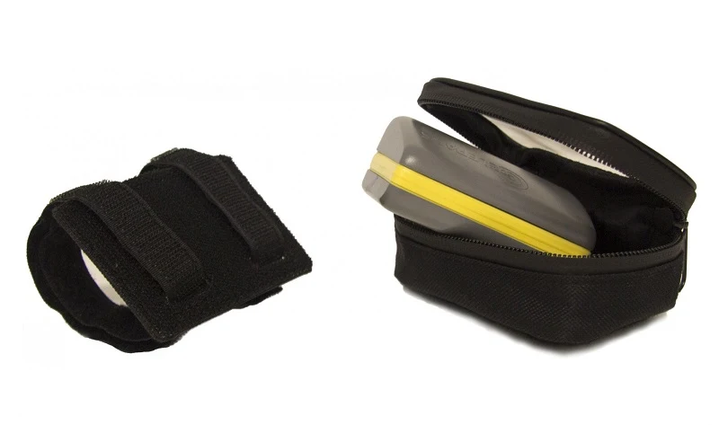 PORTA TELEPASS OJ DA POLSO CON VELCRO NERO