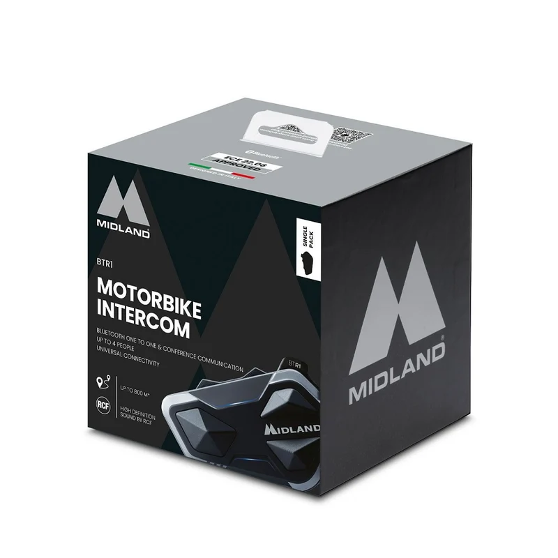 INTERFONO BTR1 SINGOLO BLUETOOTH MIDLAND 2025