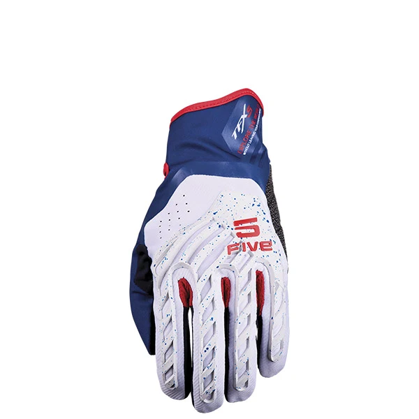 GUANTI FIVE TFX5 GRIGIO BLU ROSSO