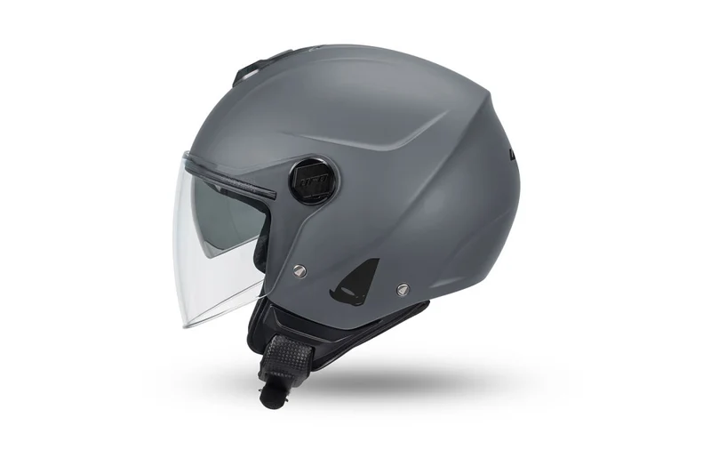 CASCO UFO JET NIXIE DOPPIA VISIERA GRIGIO LUCIDO