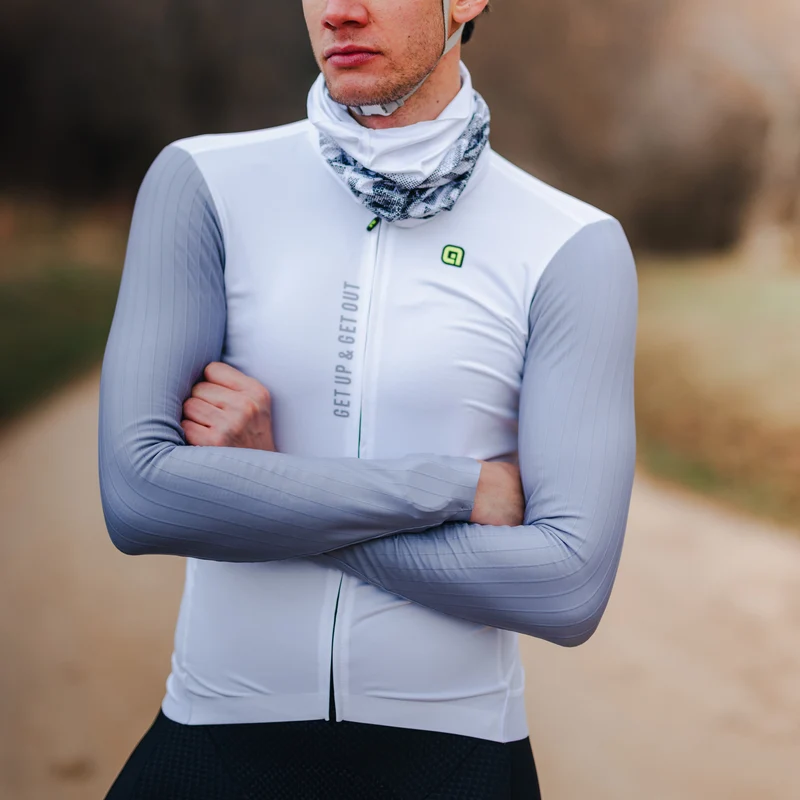 Maglia maniche lunghe Ale PR-E Follow Me - Bianco