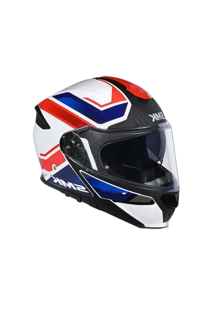 SMK GULLWING GL153 MODULARE CASCHI DI MOTO BIANCO ROSSO BLU