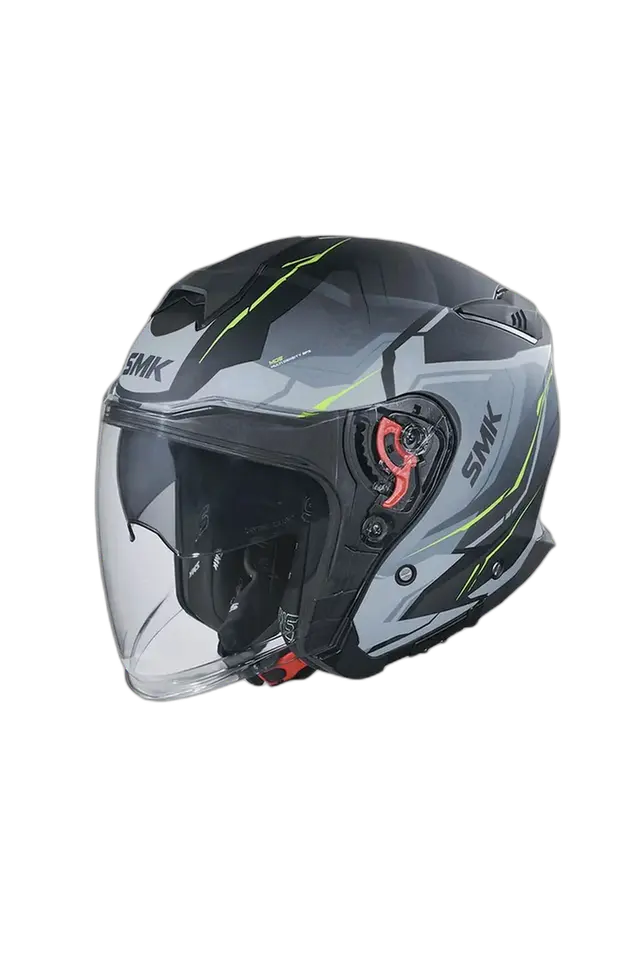 SMK GTJ ESCAPE MA264 CASCHI DI MOTO JET OPACO NERO GRIGIO
