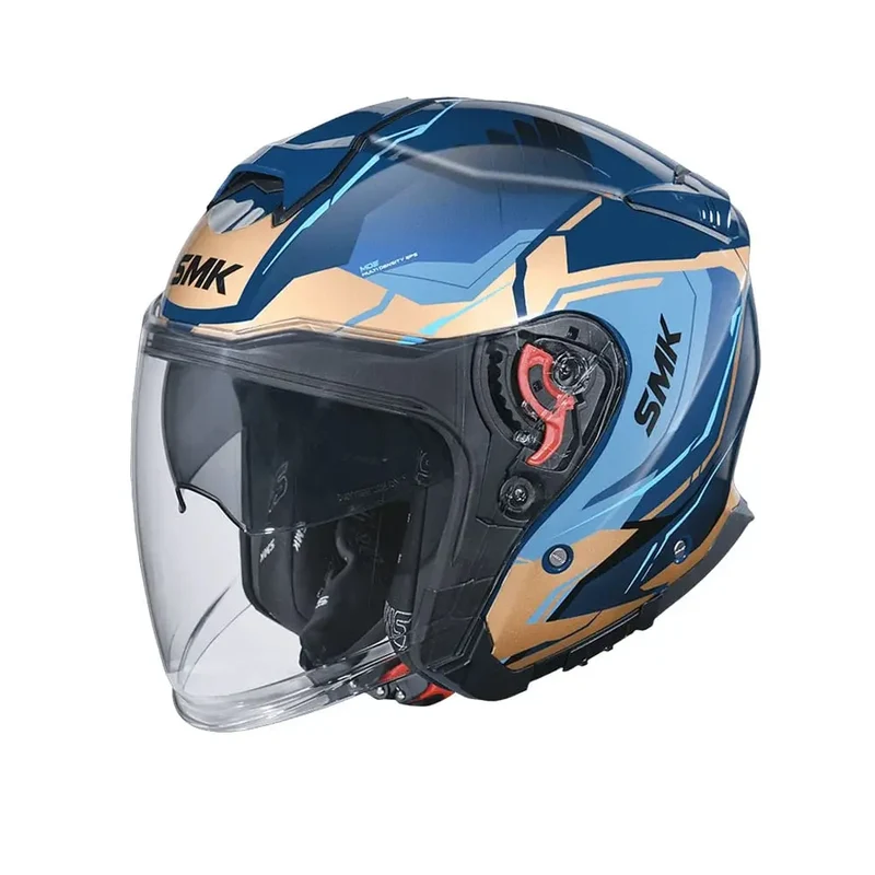 SMK GTJ ESCAPE GL575 JET CASCHI DI MOTO OPACO NERO BLU MARRONE