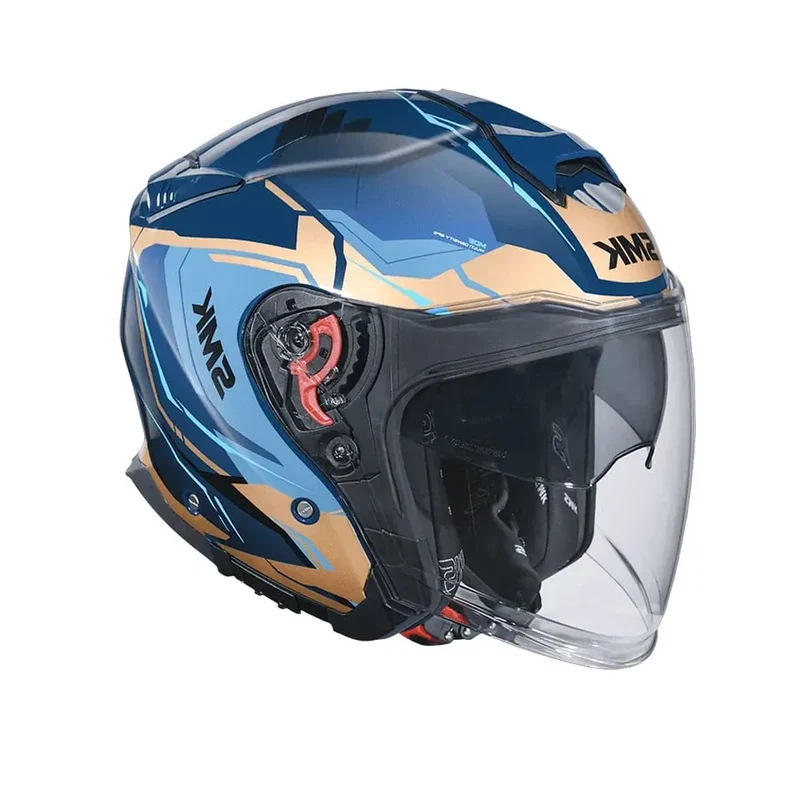 SMK GTJ ESCAPE GL575 JET CASCHI DI MOTO OPACO NERO BLU MARRONE