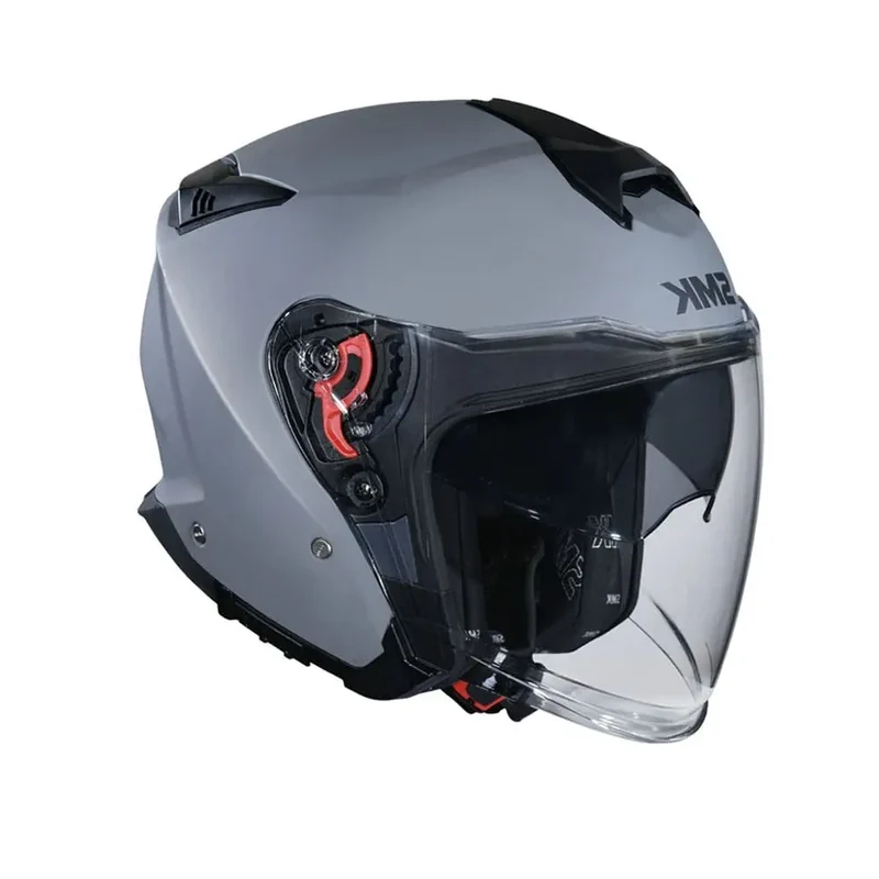 SMK GTJ SOLID MA600 JET CASCHI DI MOTO OPACO GRIGIO
